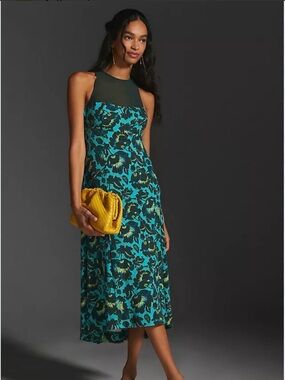 Green Anthropologie Floral Dress for Sale up to 90% Off: Poshmark